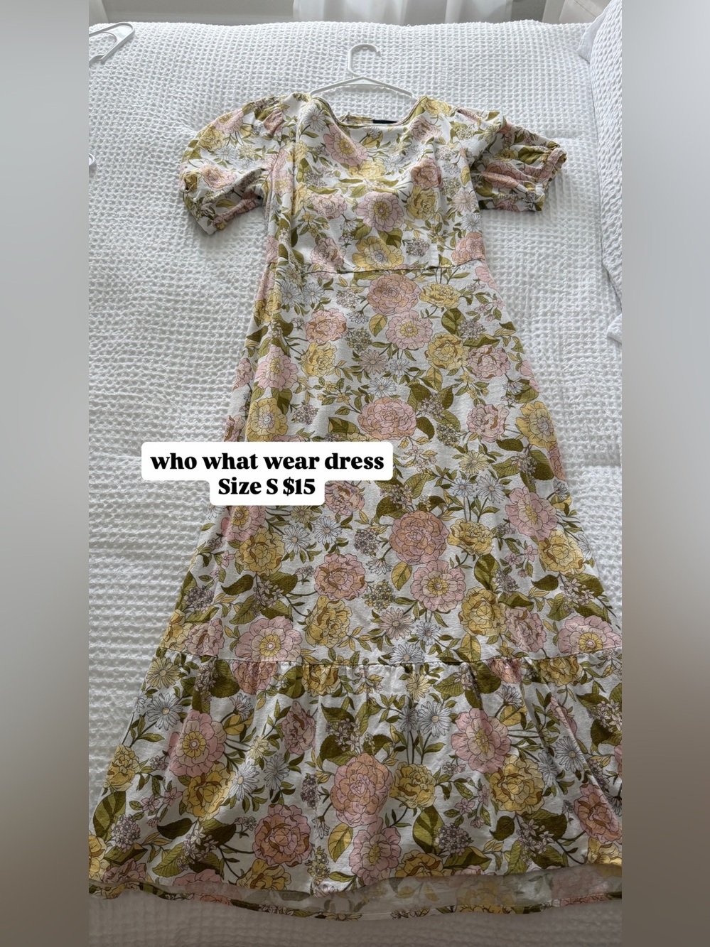 Linen floral dress